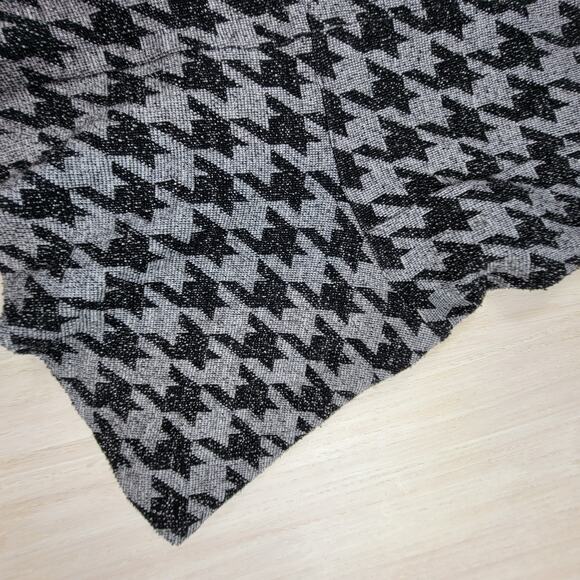 Theory Gida Gray & Black Houndstooth Preppy Academia High Waist Mini Skirt 8 - Picture 5 of 10